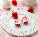 Piruletas de fresas